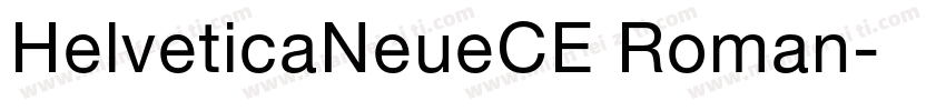 HelveticaNeueCE Roman字体转换